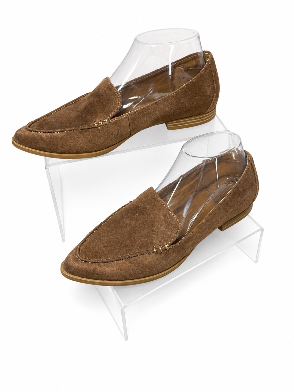 Dolce Vita Tan Suede Pointed Toe Loafers Flats - Picture 3 of 3